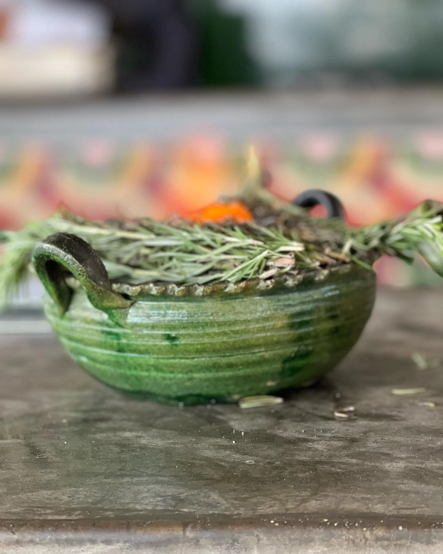 You can hang a sticky yellow strip to catch flies, mosquitoes etc OR you can get creative with a beautiful piece of pottery, an alcohol sterno gel can, and fresh rosemary on top. Light it and let it burn to let the lovely aroma of rosemary waft the a