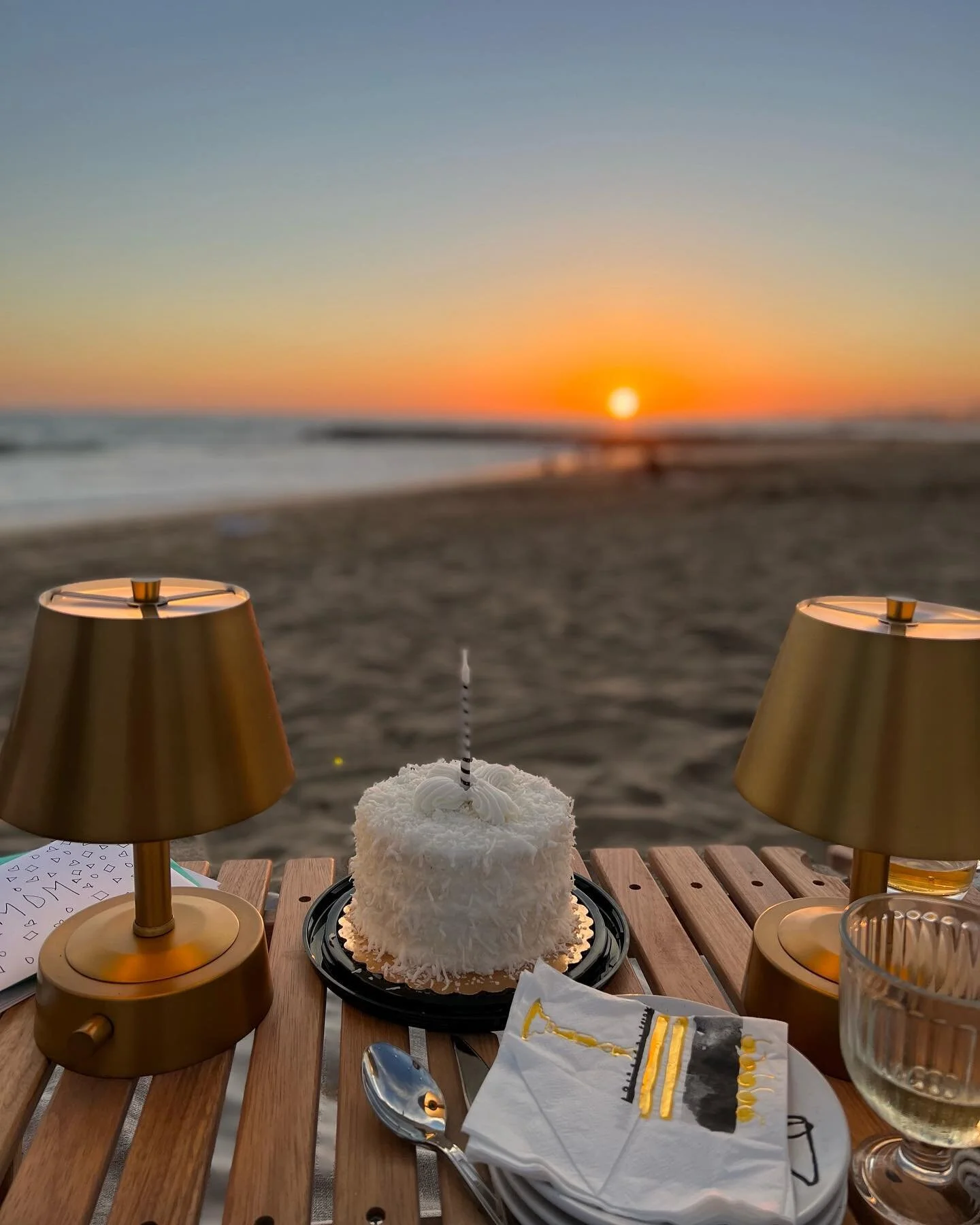 A sunset beach picnic was the best finish to my birthday. Thank you everyone for the birthday wishes ! Eat the cake.