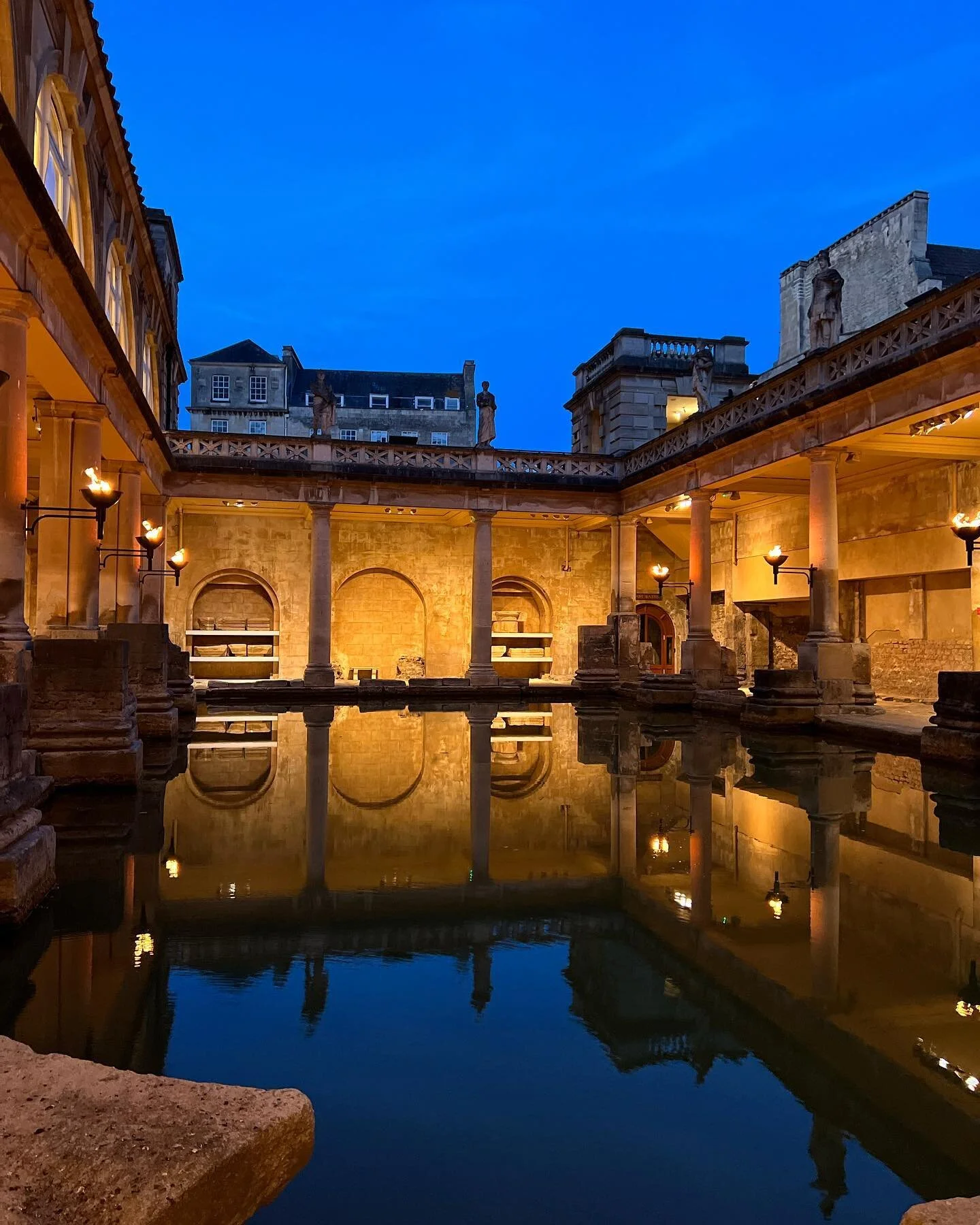 Bath at night. At one time hosted a community. We all seek a community. Artists are a community too