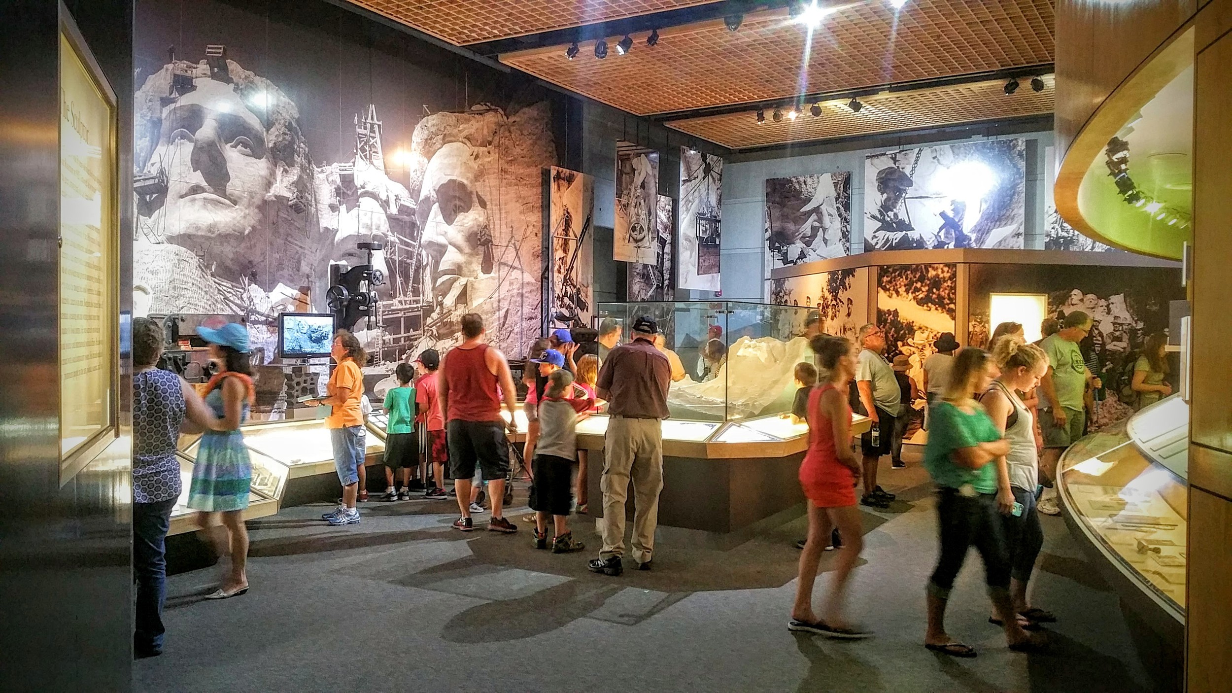 The museum is one of our favorite places at Mount Rushmore. Great exhibits, but no wifi. (Which is great and as it should be.) For internet, head upstairs to the restaurant. (Which is also great and as it should be.)