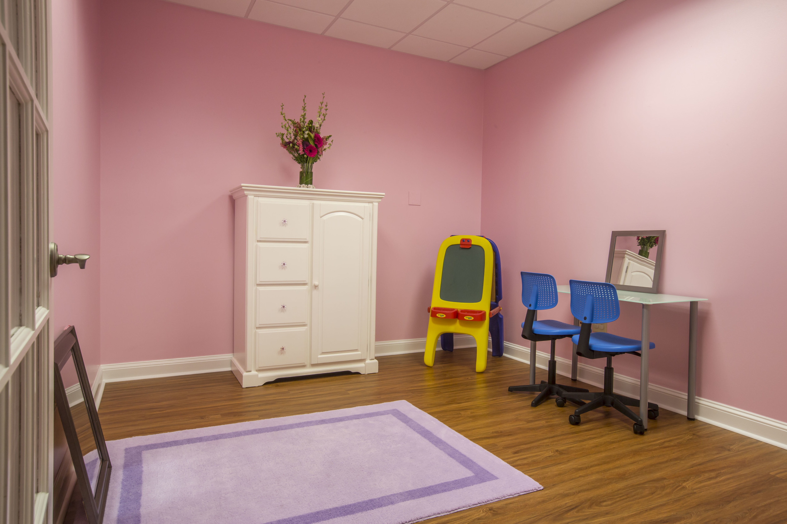 We have different rooms for different ages and different kinds of therapy.