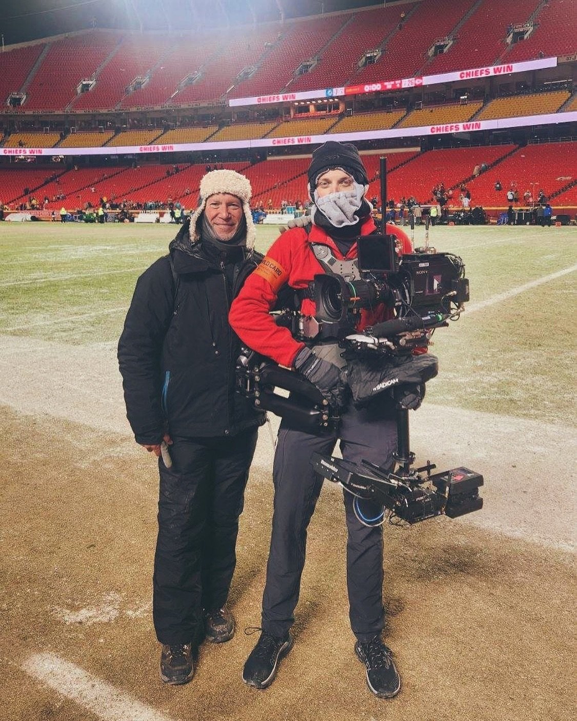 History making game for all the wrong reasons. Kickoff wind chill was -27&deg;. Surprisingly, I didn&rsquo;t have a piece of gear fail.