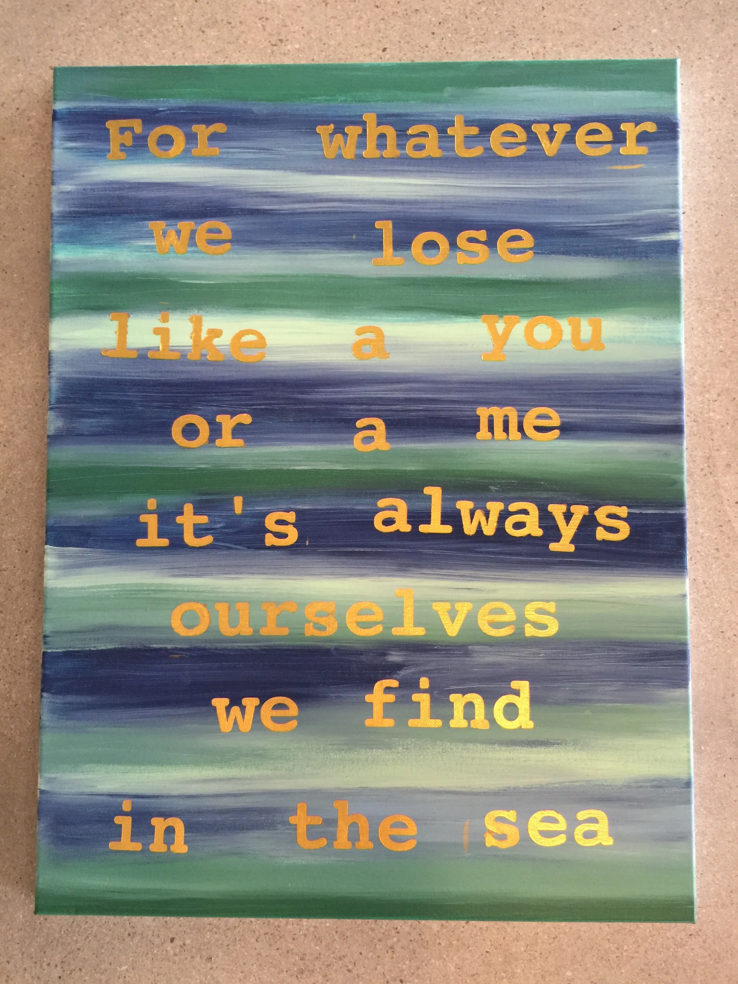 Stenciled Canvas Art