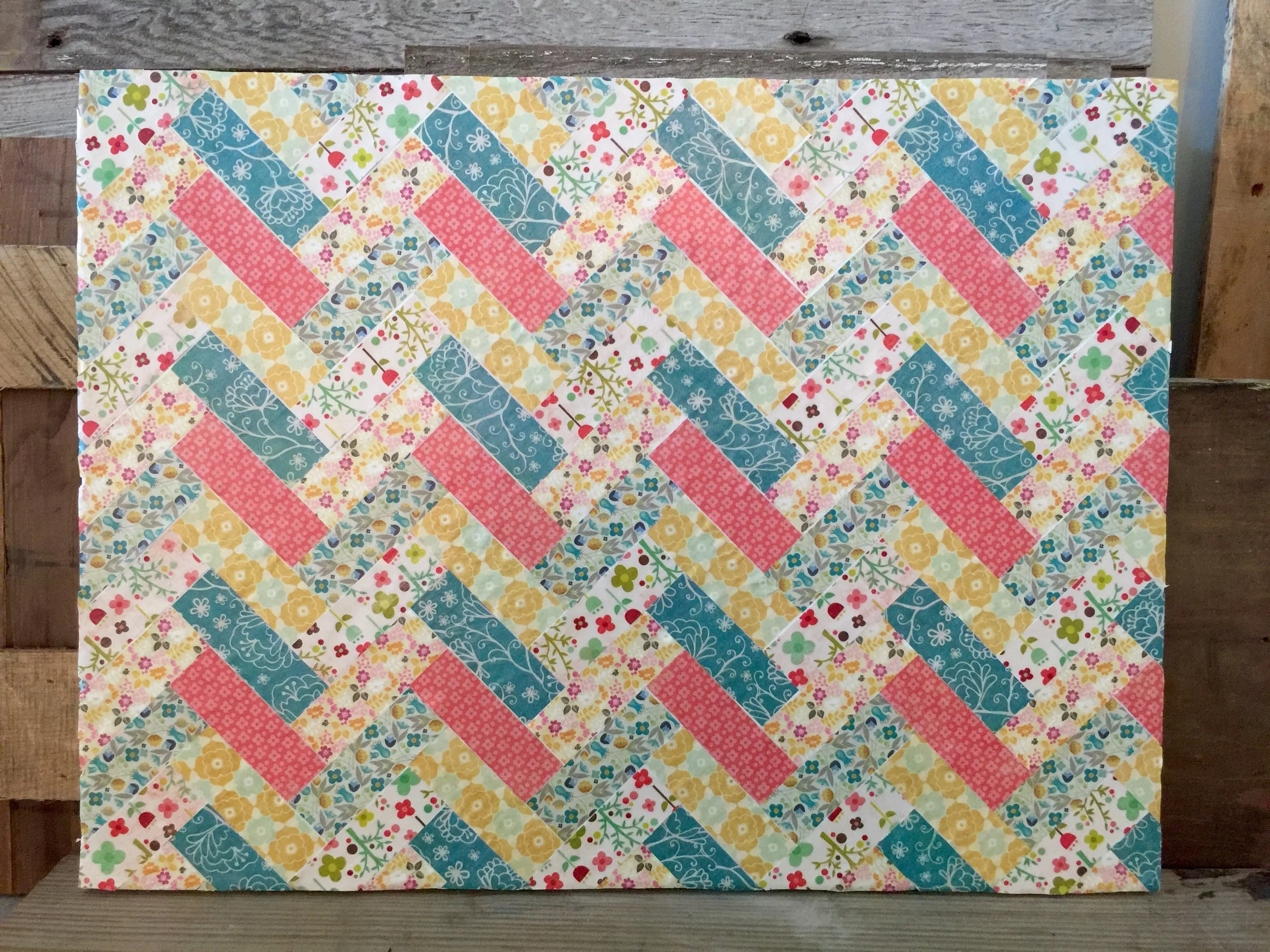Paper Quilt with Mod Podge