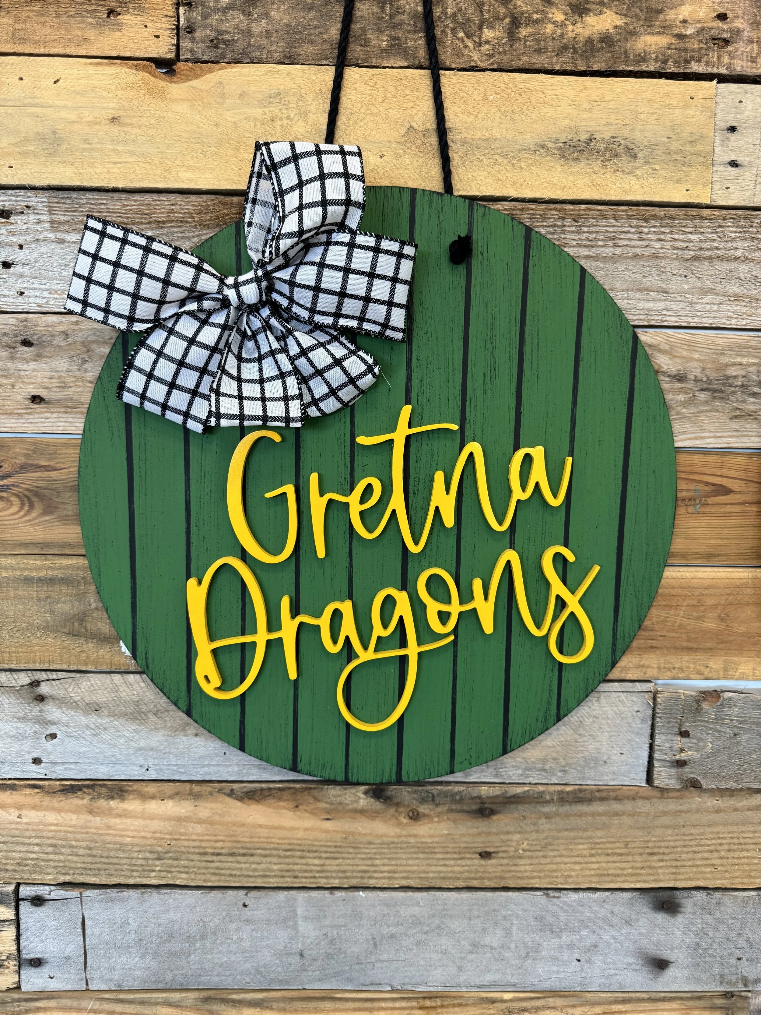 Design 1 - Gretna Vertical Stripes (colors will be customized for your school)