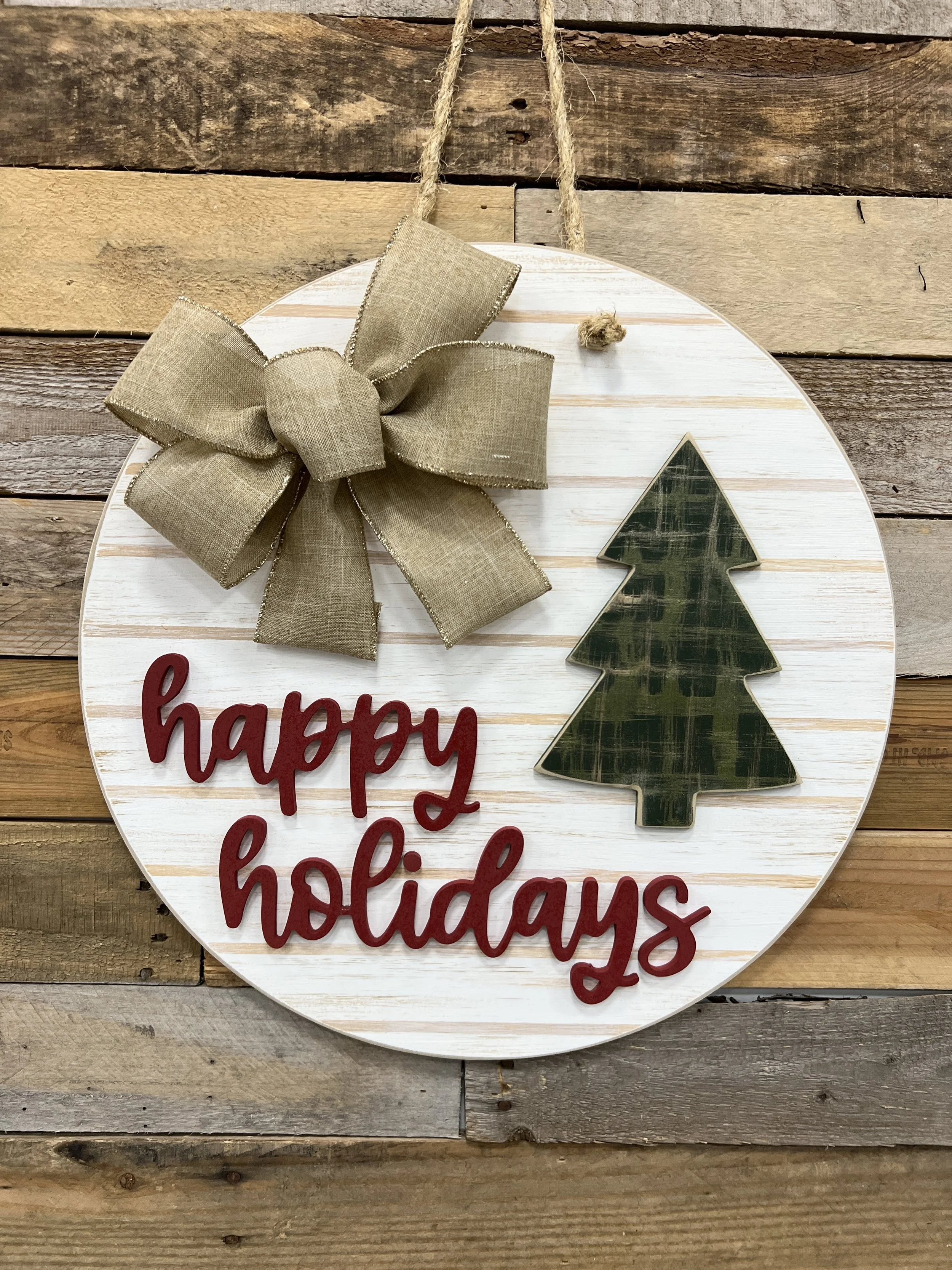 Happy Holidays Circle
