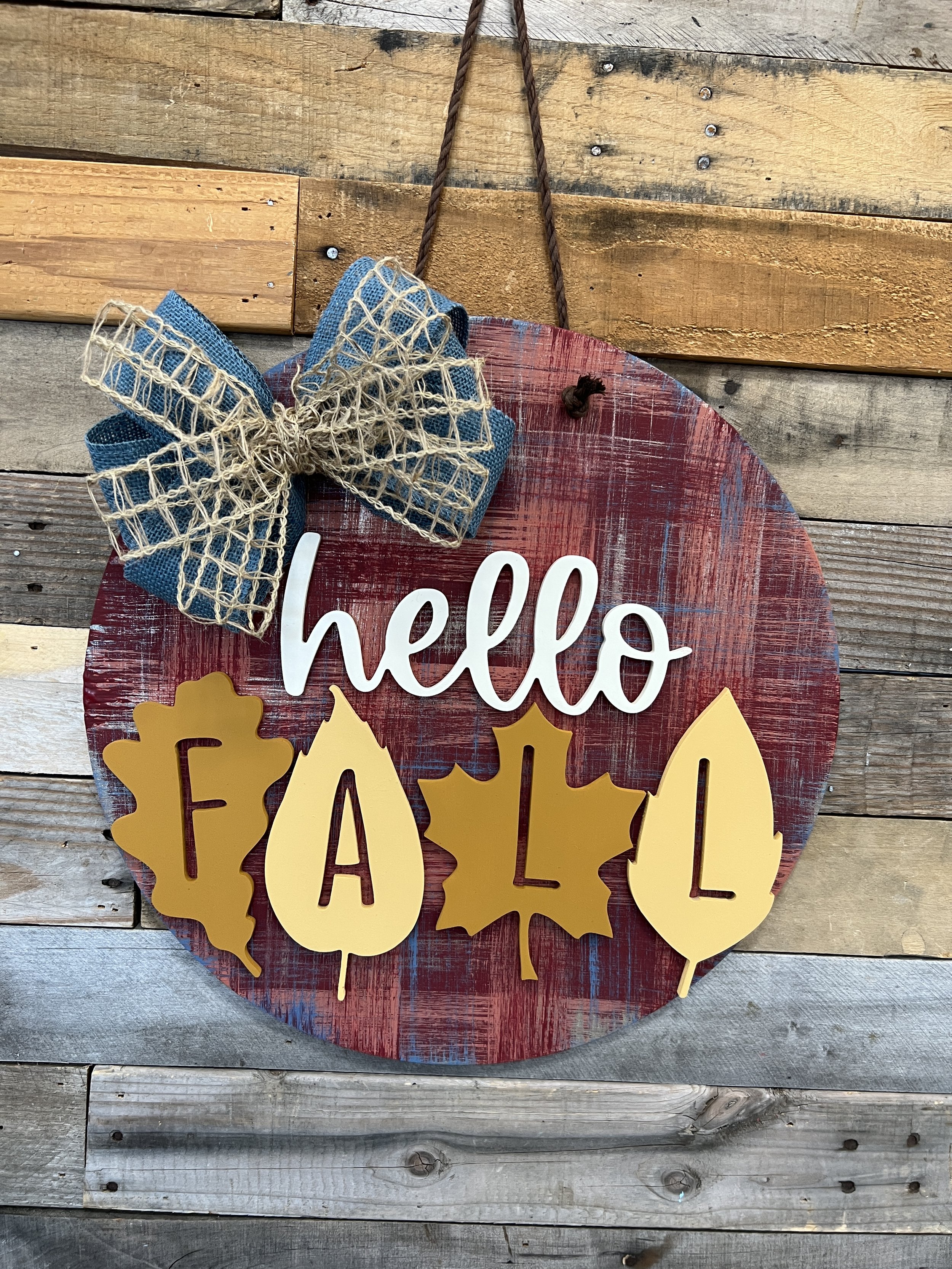 Design 5 - Hello Fall Leaves Circle