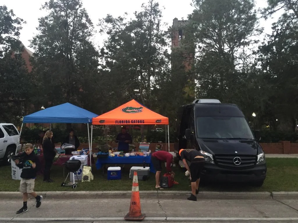 Pictured above is my family’s tailgate in Gainesville UF FSU weekend.