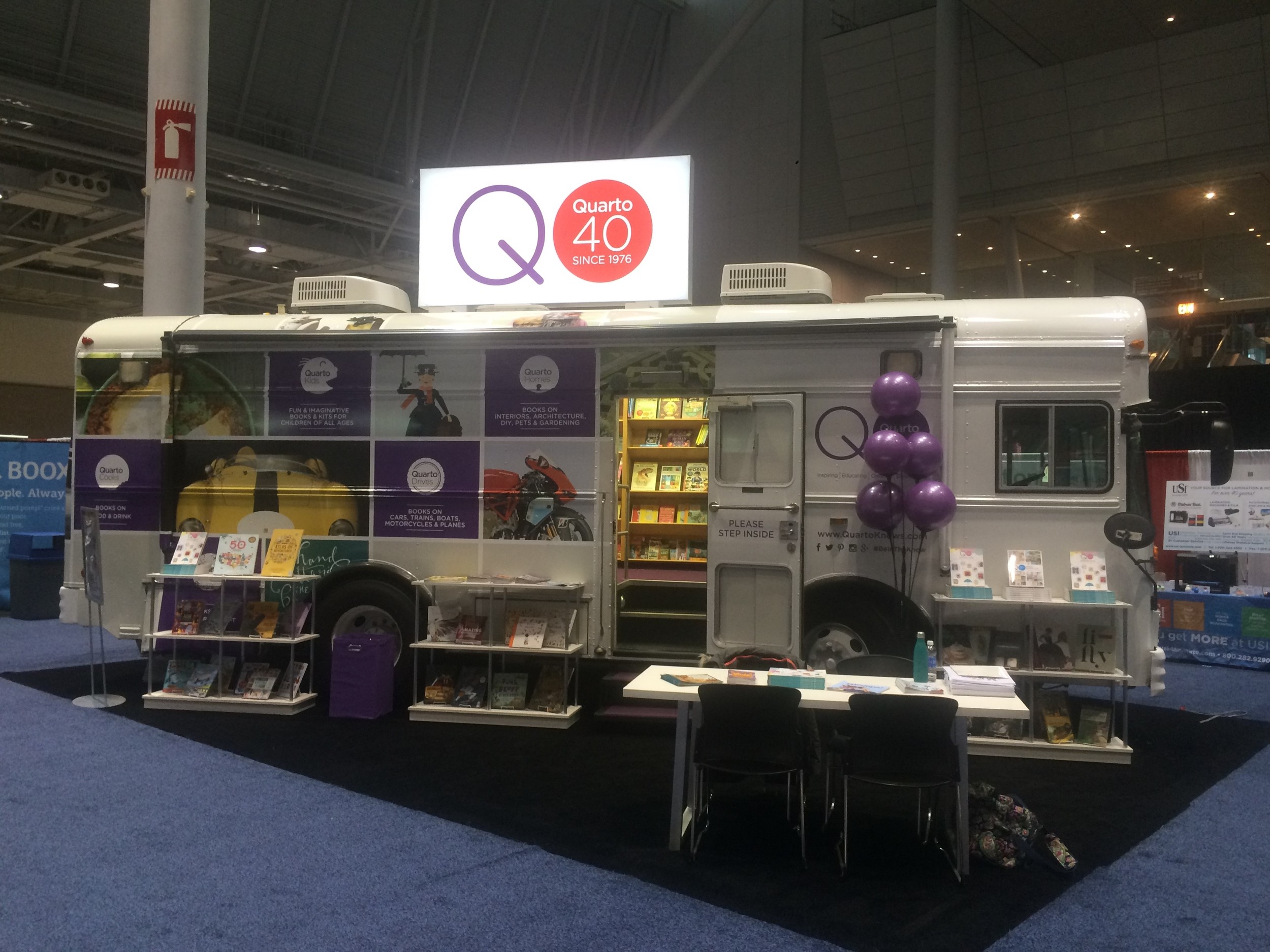 40th Anniversary Bus at the American Library Association Fair, January 8-11, 2016