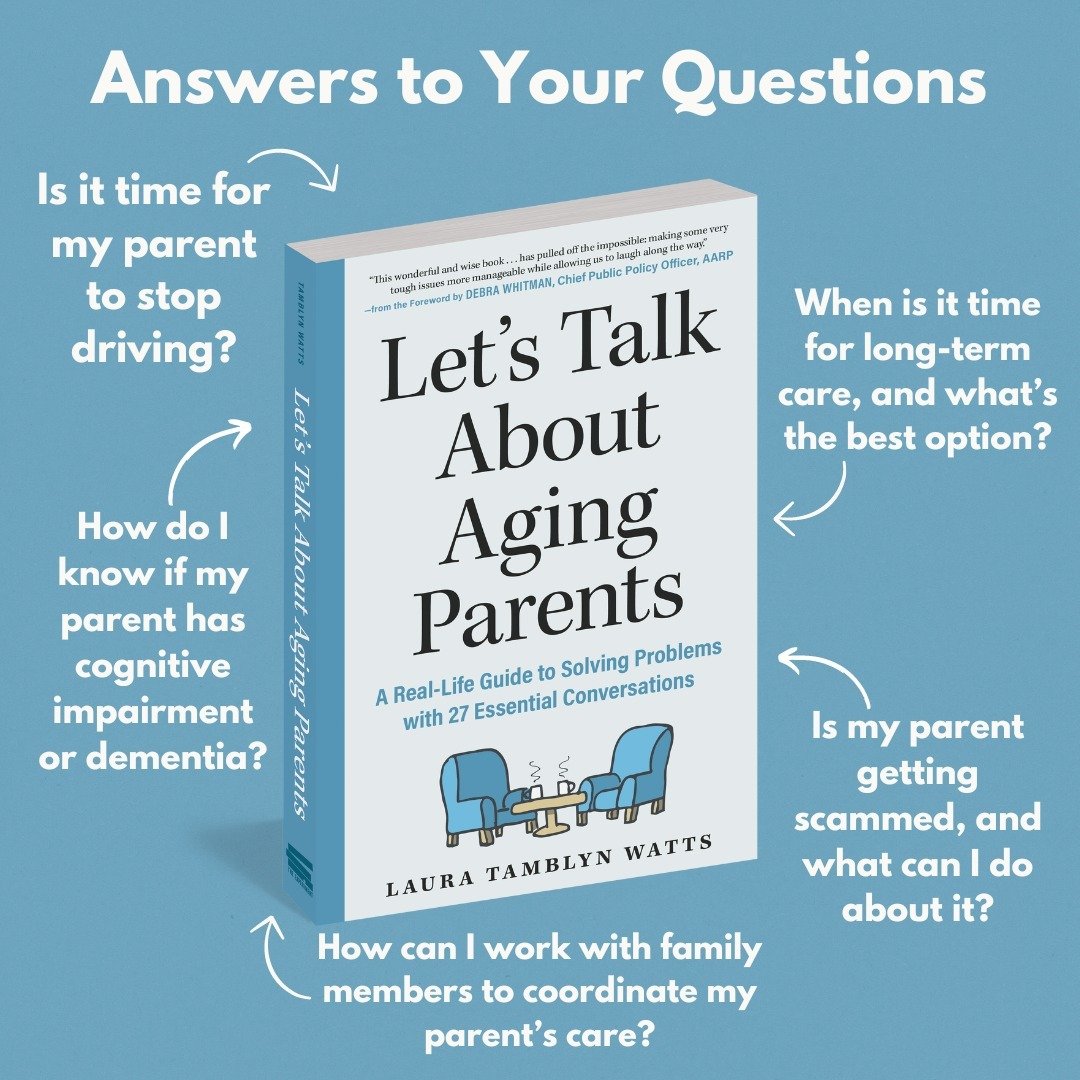 Happy pub week to LET'S TALK ABOUT AGING PARENTS by CanAge CEO Laura Tamblyn Watts!

Caring for an aging parent can raise a host of tricky questions, but these conversation-starting scripts, plus expert advice, will help you and your parent find answ