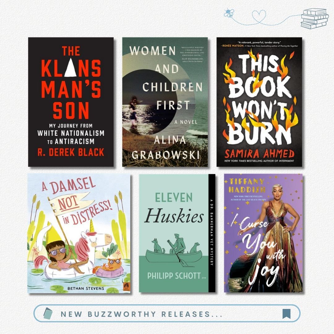 New Buzzworthy Books 🐝📚💙

🐝 The Klansman's Son: My Journey from White Nationalism to Antiracism: a Memoir by R. Derek Black - 9781419764783 @abramsbooks
🐝 Women and Children First: A Novel by Alina Grabowski - 9781638930785 @zandoprojects 
🐝 Th