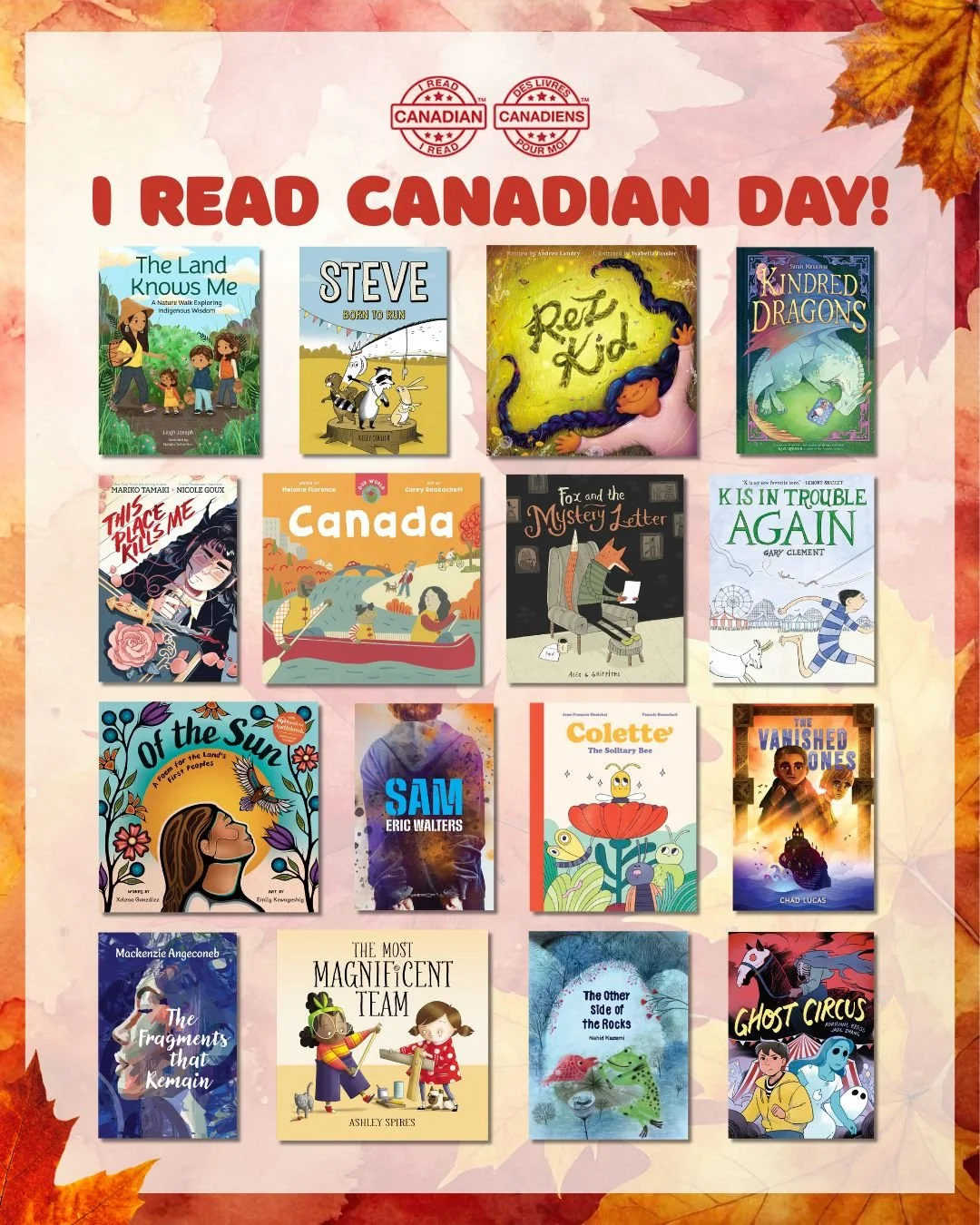 🍁📚 Today is I READ CANADIAN DAY&mdash;a national celebration of Canadian books for young readers! We're thrilled to share a few of our favourite picks that showcase the incredible talent and stories from across Canada.

To learn more and join the c