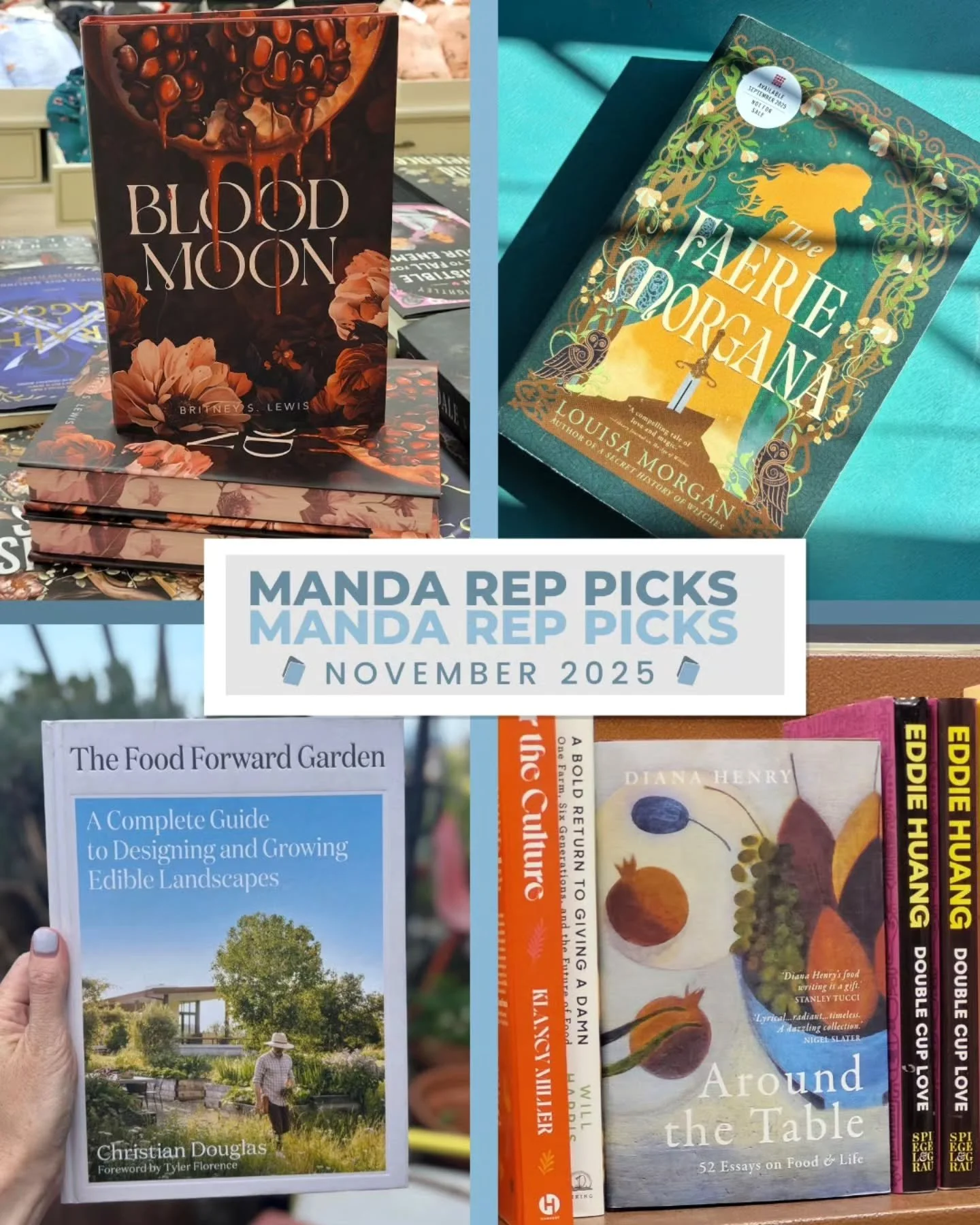 ✨ Manda Rep Picks ✨

Check out what our reps are reading and loving this month! Swipe to see our picks for November. 📚

#MandaRepPicks #BookRecommendation #BookRecommendations #FictionBooks #BookObsessed #LoveBooks #BooksToRead #BooksWeLove #BookTok