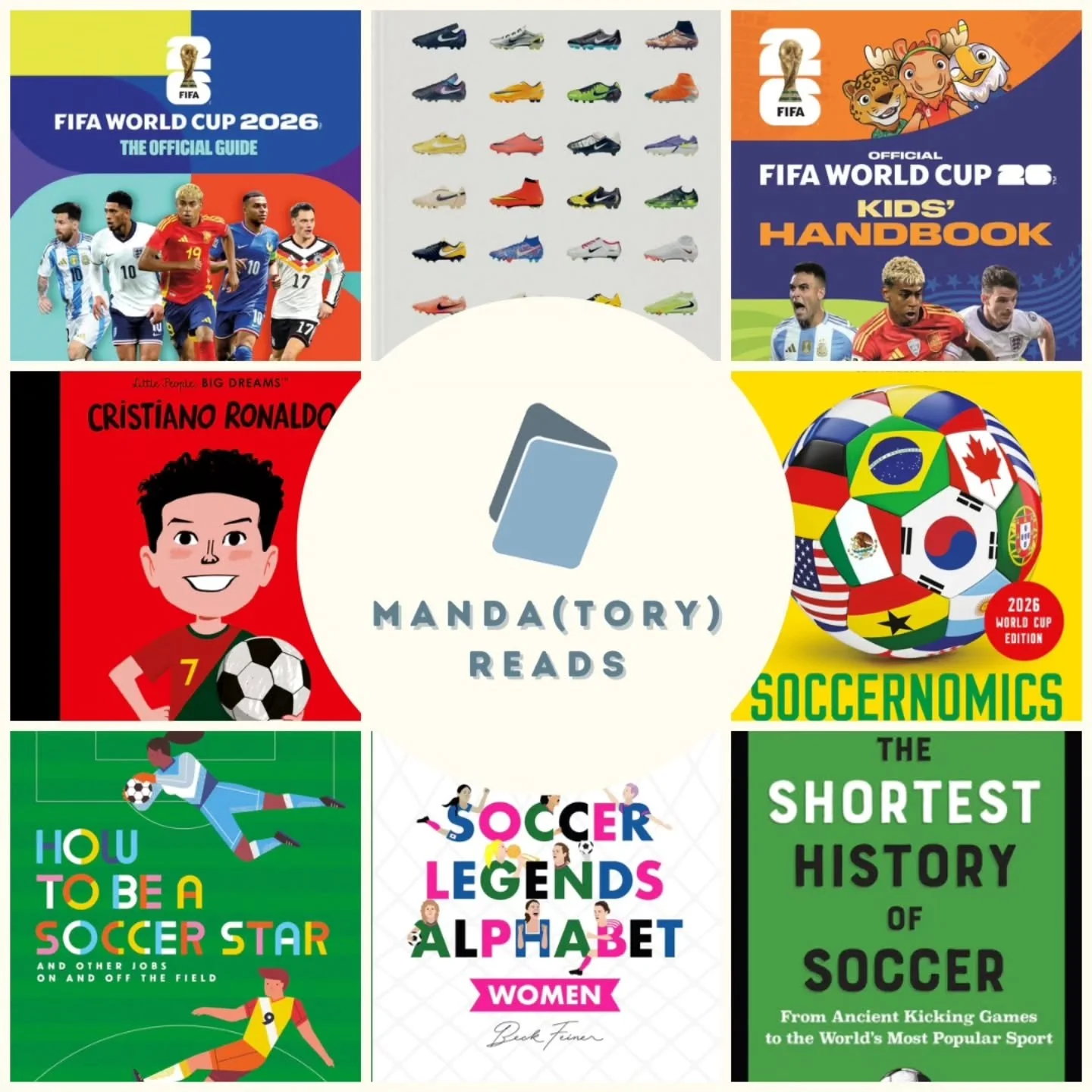 It&rsquo;s almost time for Soccer Summer 2026! Check out these books from our Manda publishers all about The Beautiful Game to learn more about this highly celebrated sport. ⚽️ 📖

 📘 FIFA World Cup 2026: The Official Guide (@welbeckpublish / 978180