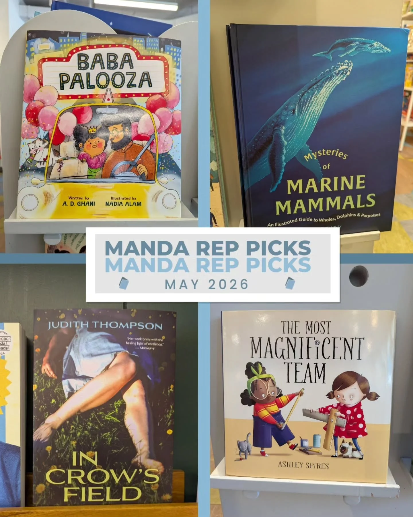 ✨ Manda Rep Picks ✨

Check out what our reps are reading and loving this month! Swipe to see our picks for May. 📚

#MandaRepPicks #Bookstagram #BookRecommendation #BookstoRead #Bibliophile