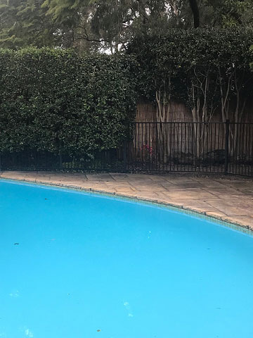 aluminium pool fence for big swimming pool