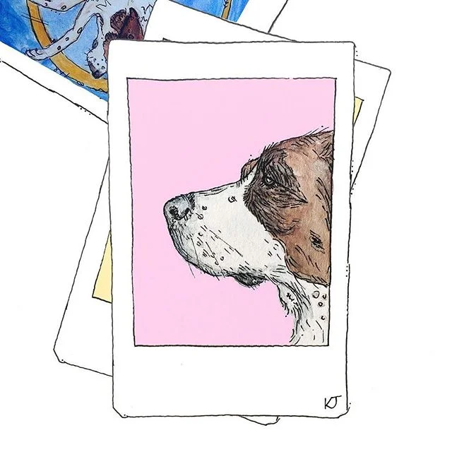 New Year. More art. 
#polaroid #illustration #illustrator #watercolor #micronpen #art #artwork #artistsoninstagram #artistsofinstagram #artist #dogs #stbernard #newyear #makeartdaily #instagood #graphicdesigner #graphicdesign #design #animalart #hand