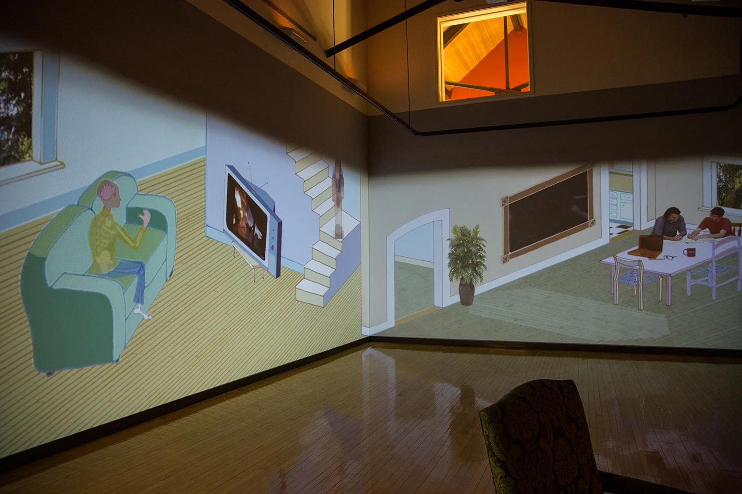 Bodies Take To Light , 2015, Holbrook Art Center, Millbrook NY, collaboration with Jimi Pantalon, three channel video installation, running time 11 minutes, curated by William Hardy