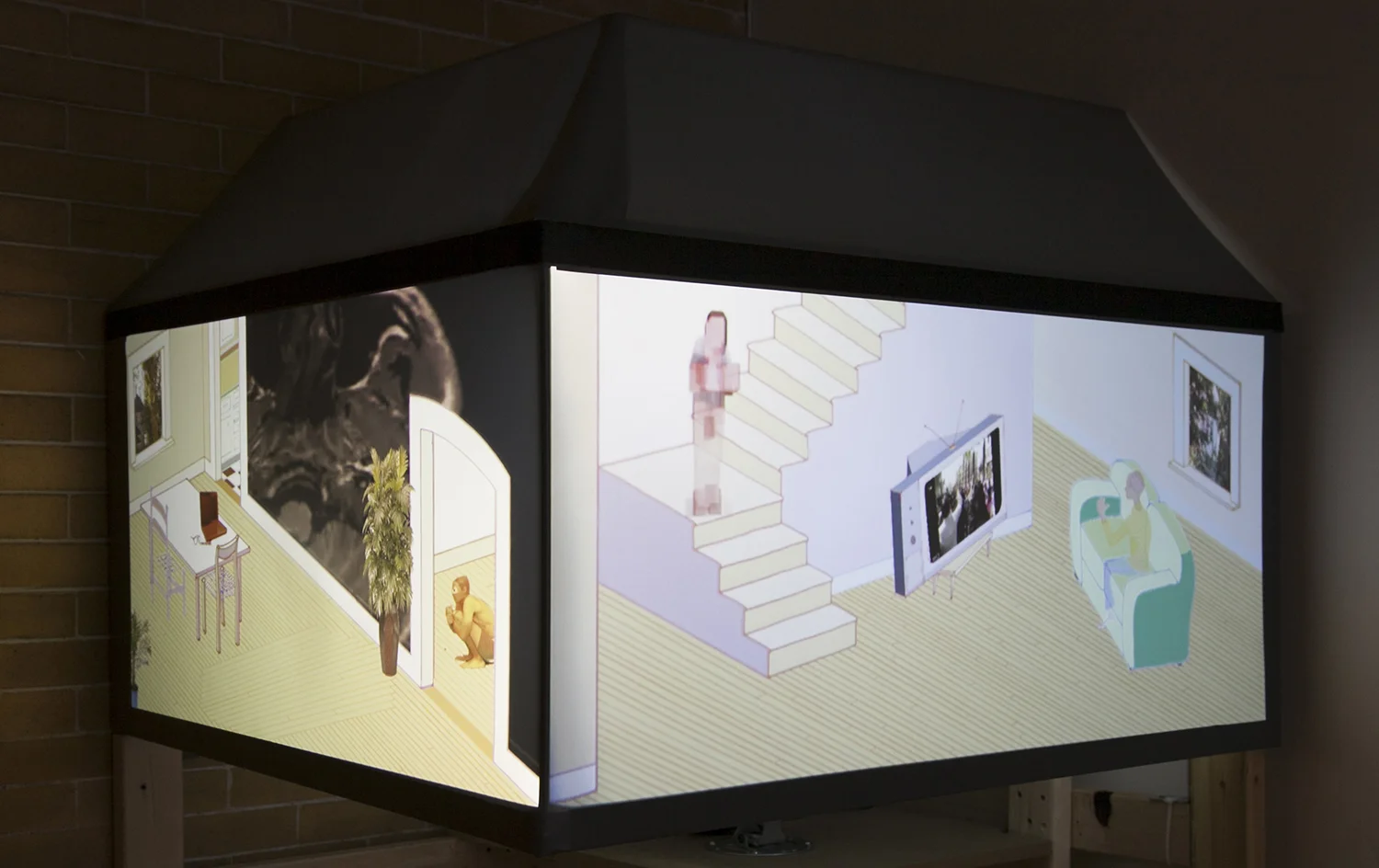 Bodies Take To Light , 2016, Bristol Art Musuem, Bristol RI, collaboration with Jimi Pantalon,two channel video installation, running time 11 minutes Roger Williams University faculty show curated by Mary Dondero