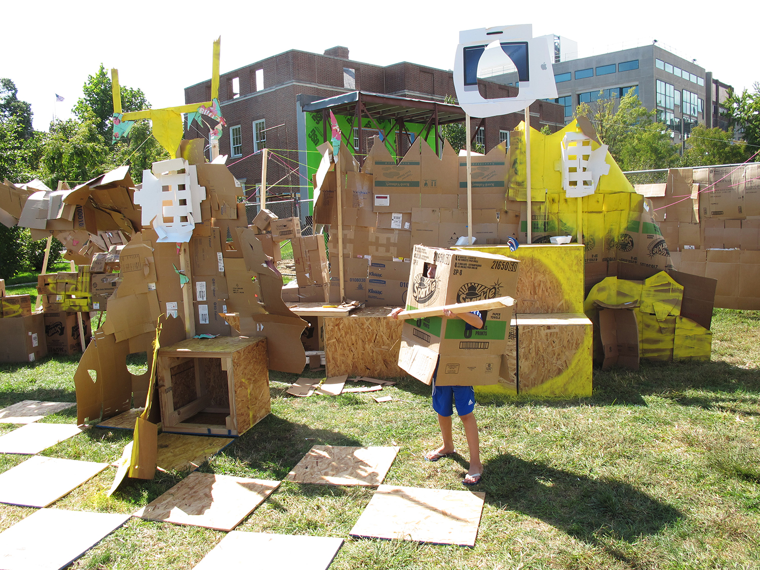   Cardboard Village   , 2013, Philadelphia PA,  collaborative public art project, IDEA Days Design Festival 