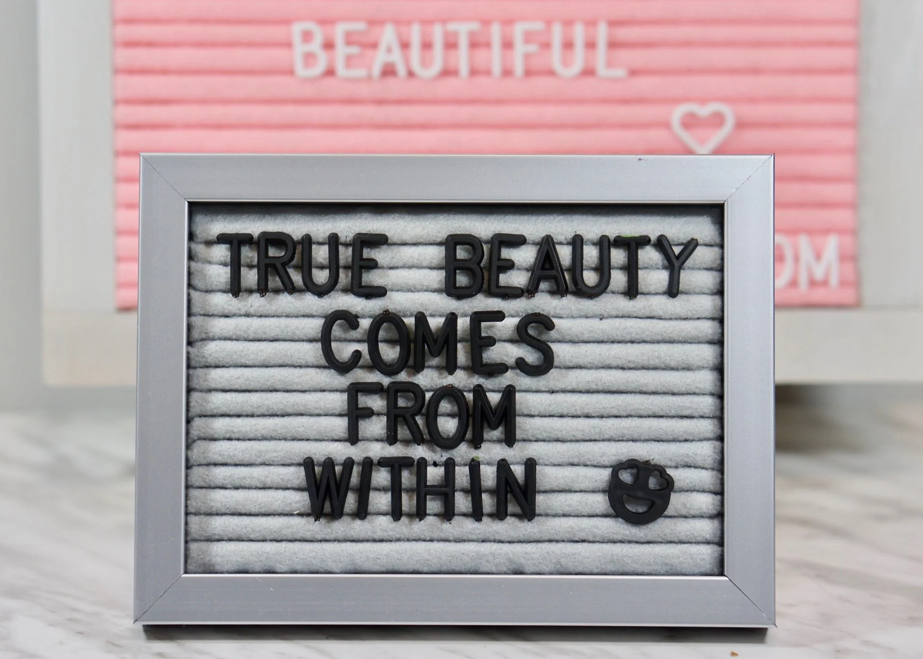 The final DIY Letter Board, that holds the letters in while upright.