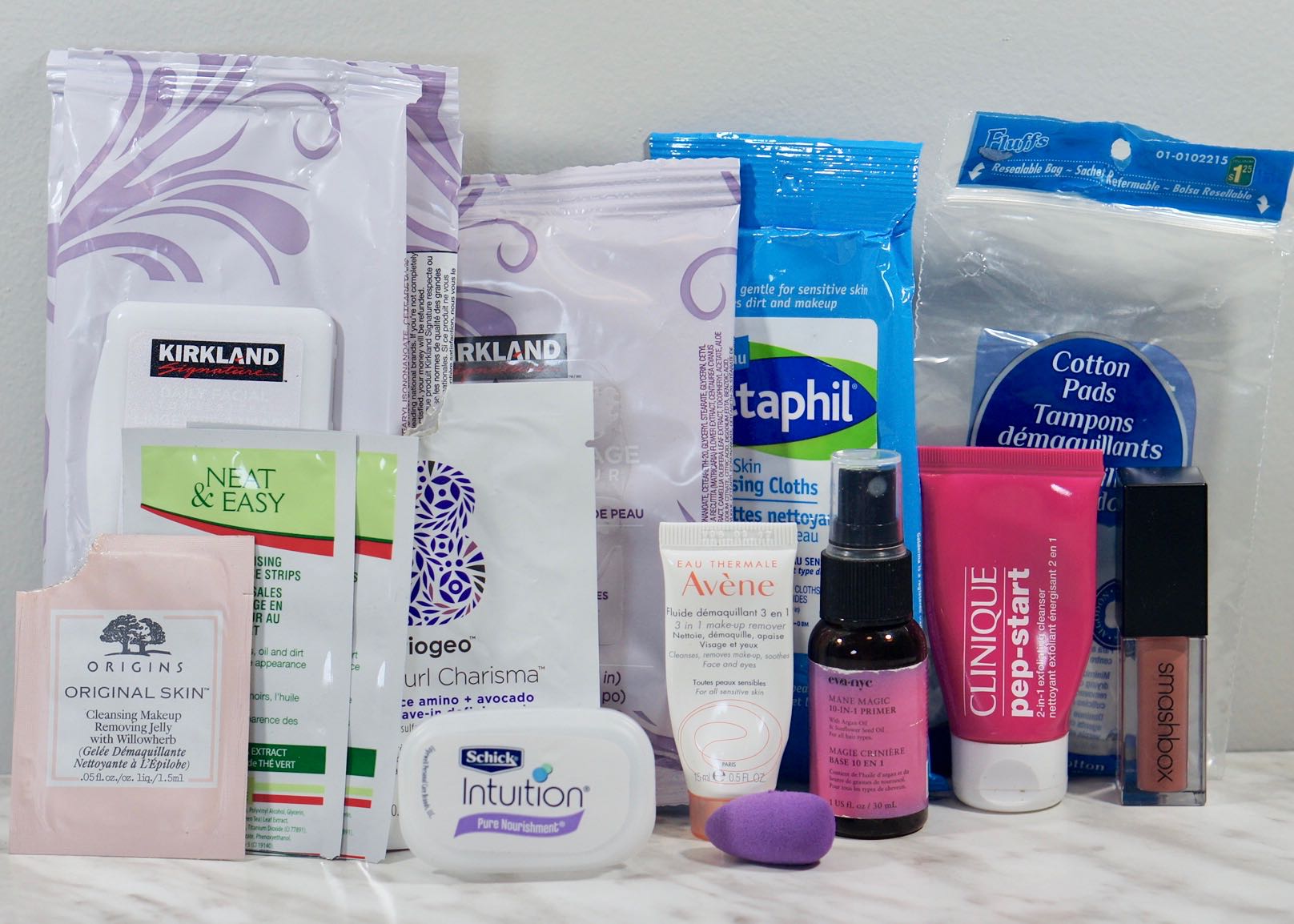 A whole lot of make-up wipes!