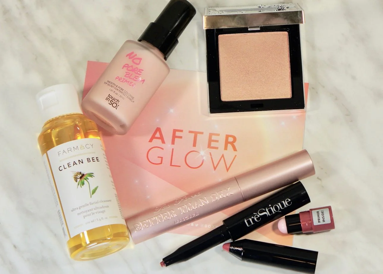Another nice assortment of products to try out in my February 2019 ‘After Glow’ Boxy Charm.