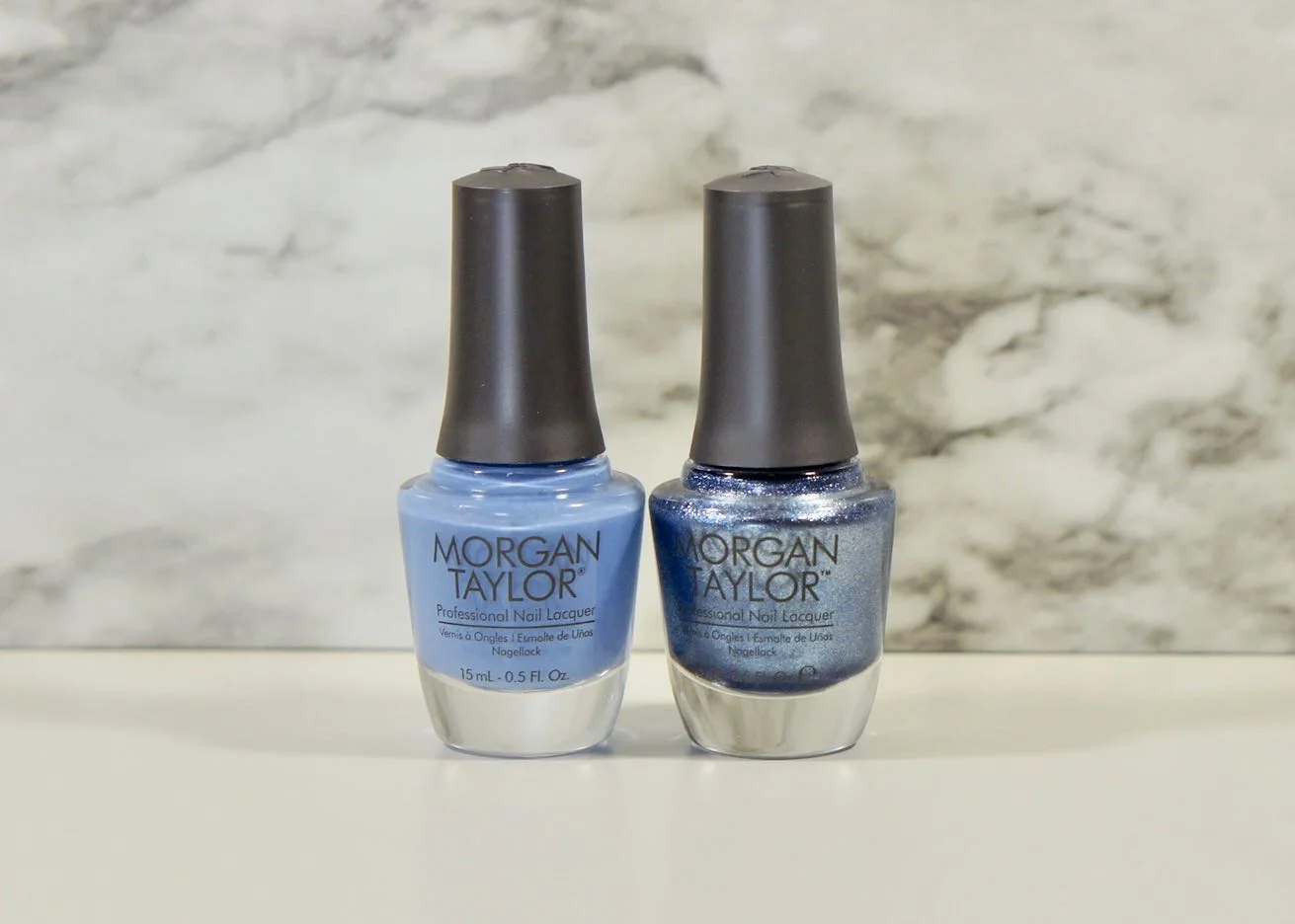 2 blue polishes that came in for World Autism month.
