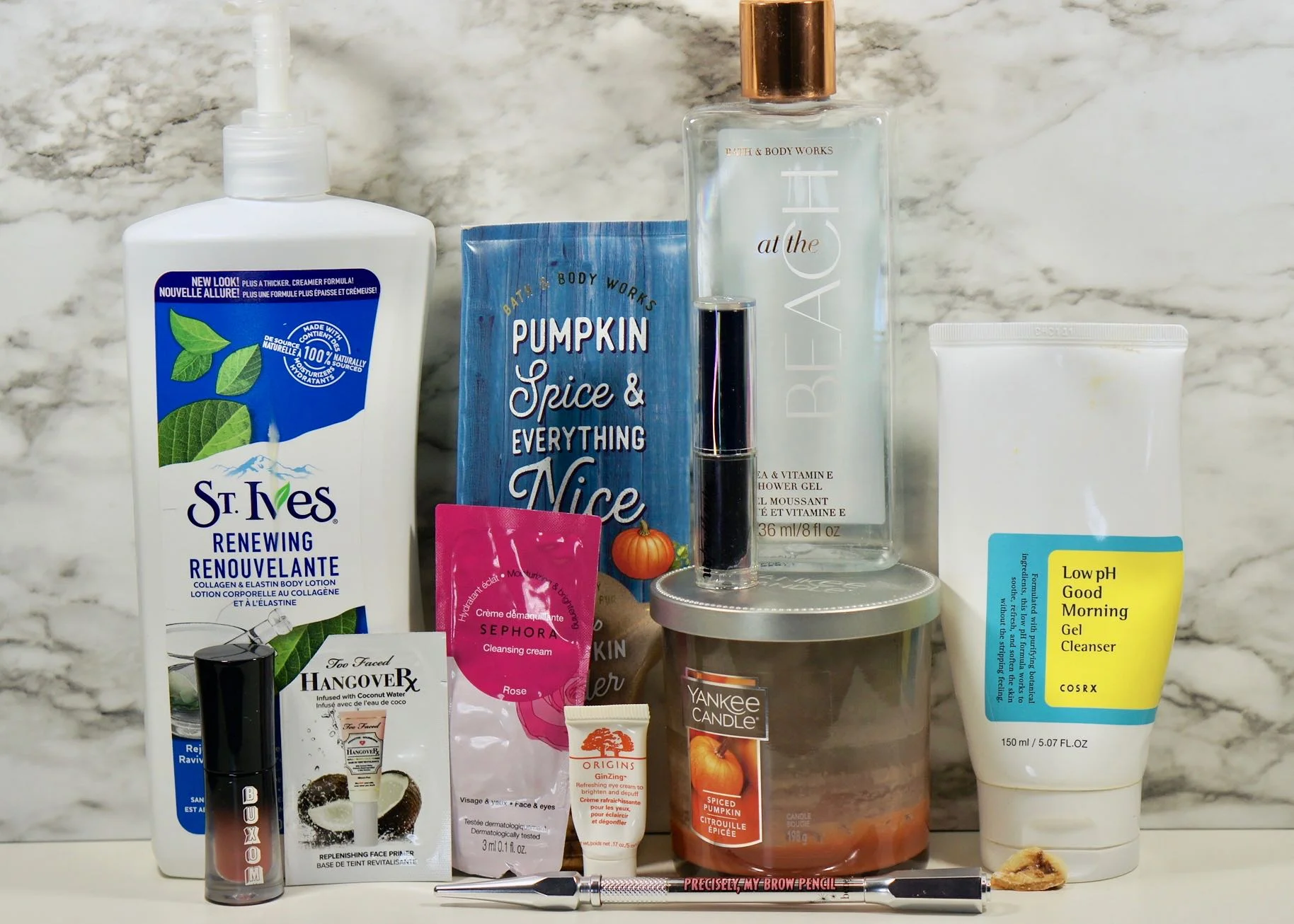 A good mix of both makeup and skincare.