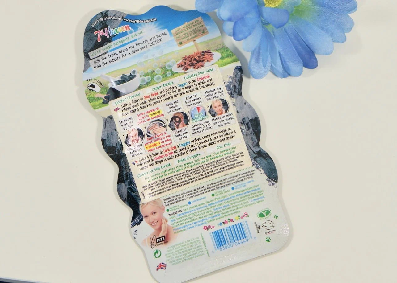 A quick peek at the instructions for using the mask.