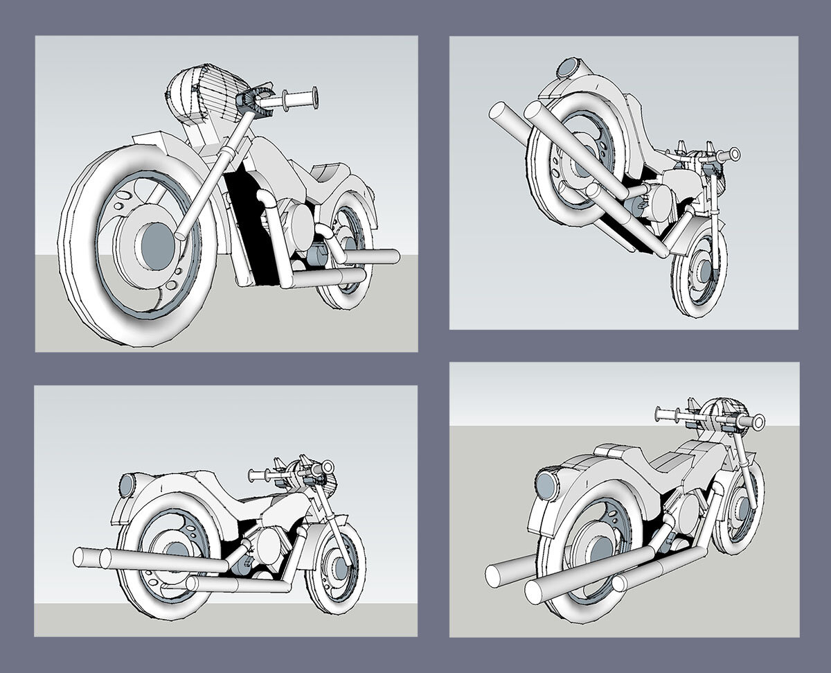Motorcyle reference model for the Villians