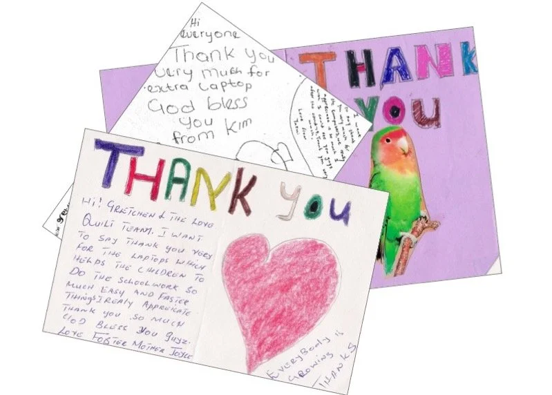 Thank You Notes From Our Children in South Africa