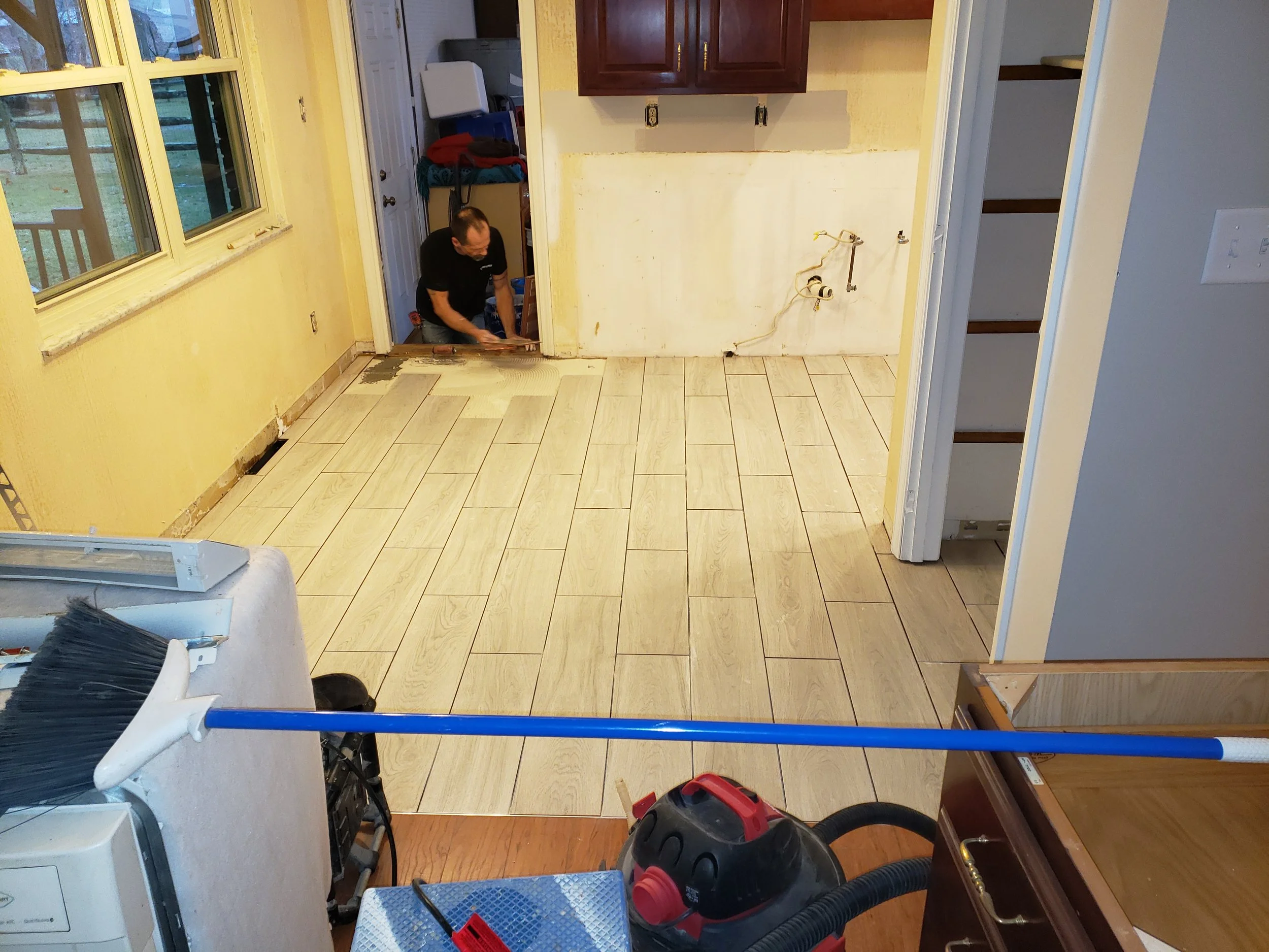 Tile flooring
