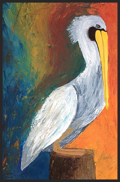 First Pelican Painting