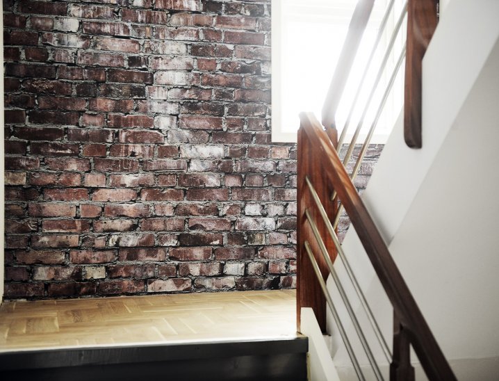 Brick wallpaper wall