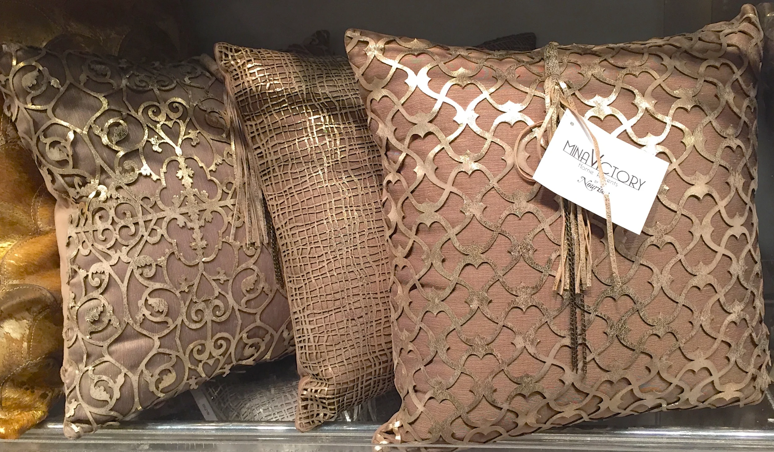 Lazer cut lace pillows