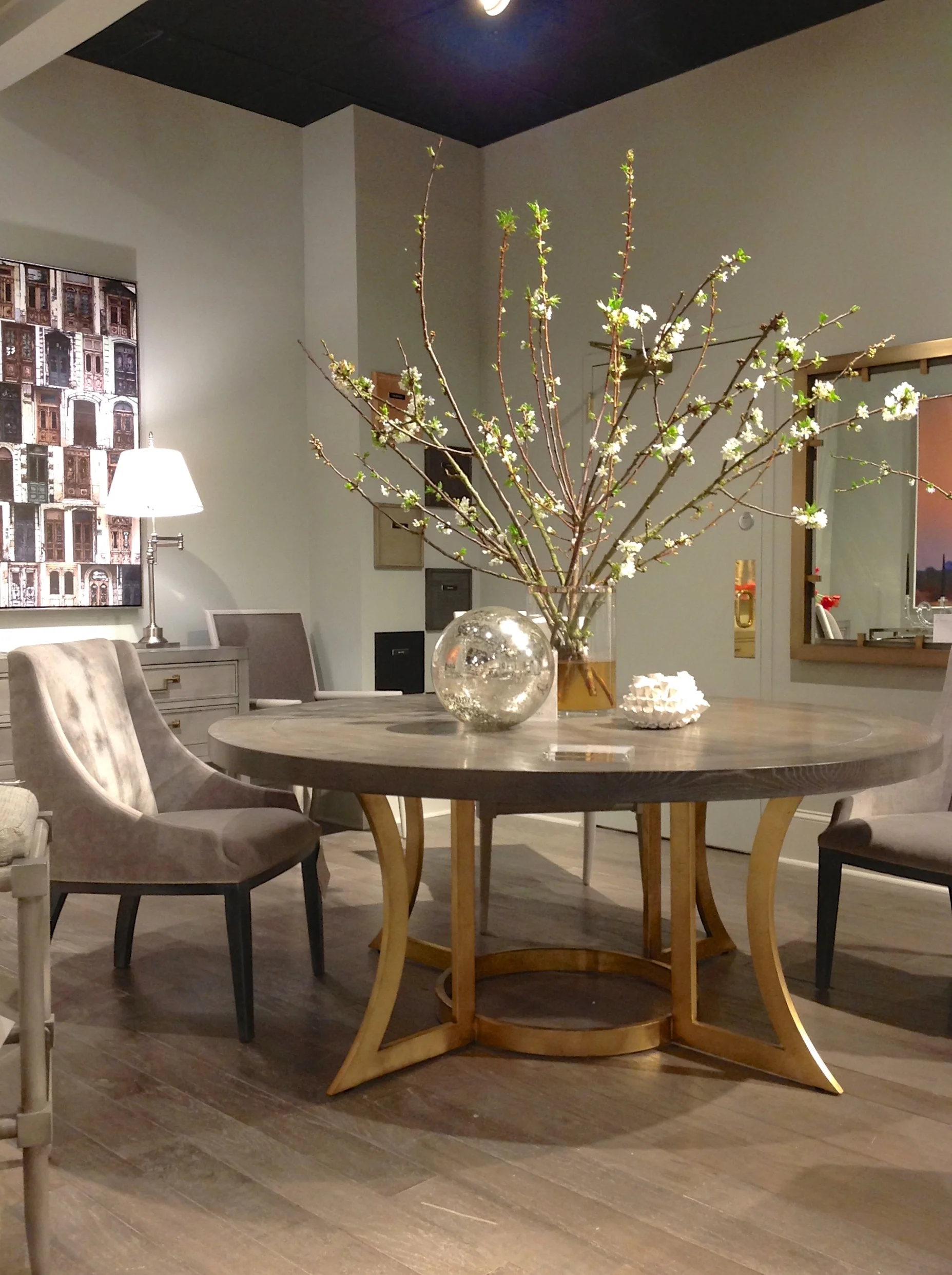 Stunning would be an understatement for this unique dining table! 