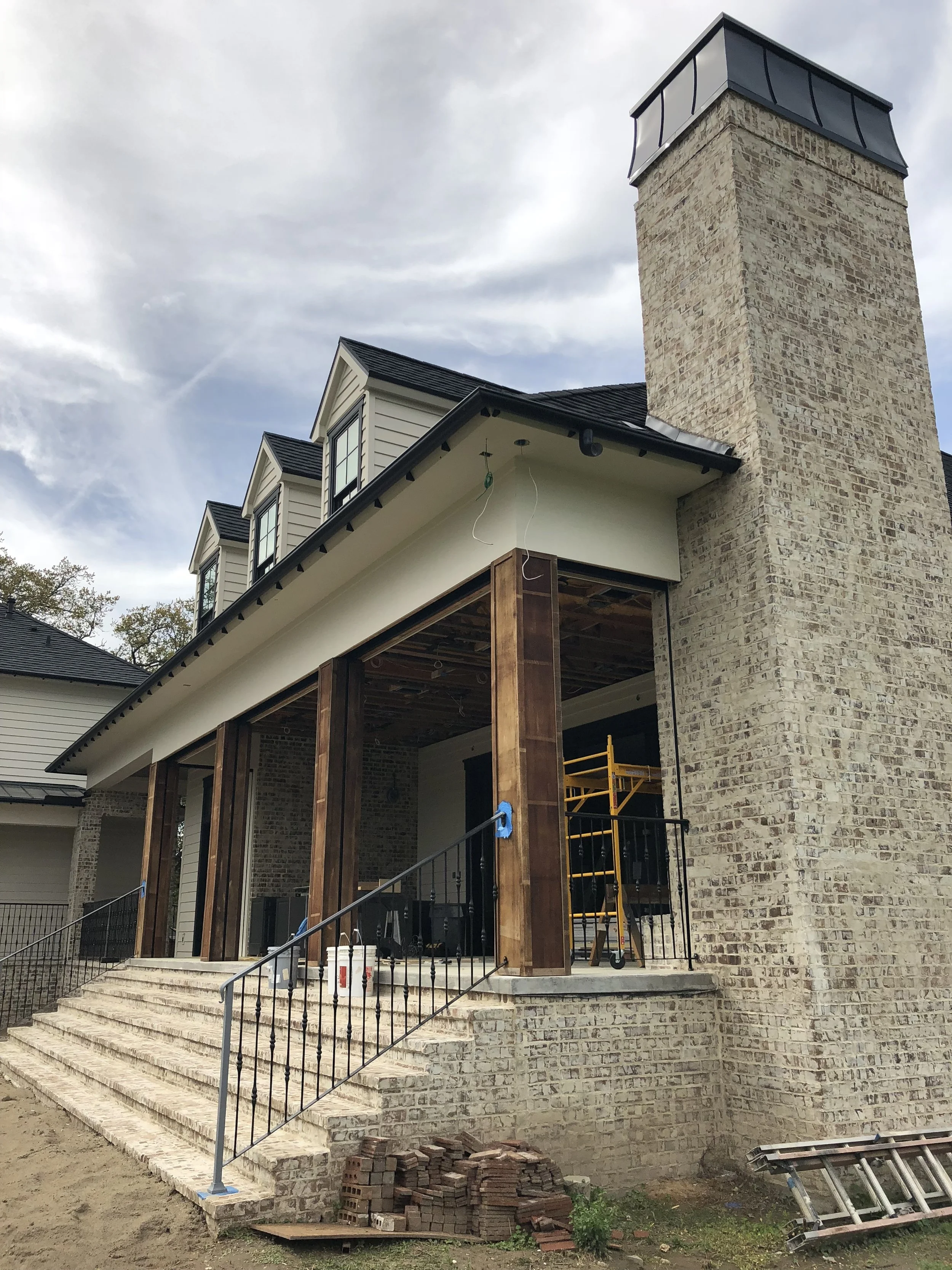 New Construction home in progress designed by JL Studio on Pratt Drive
