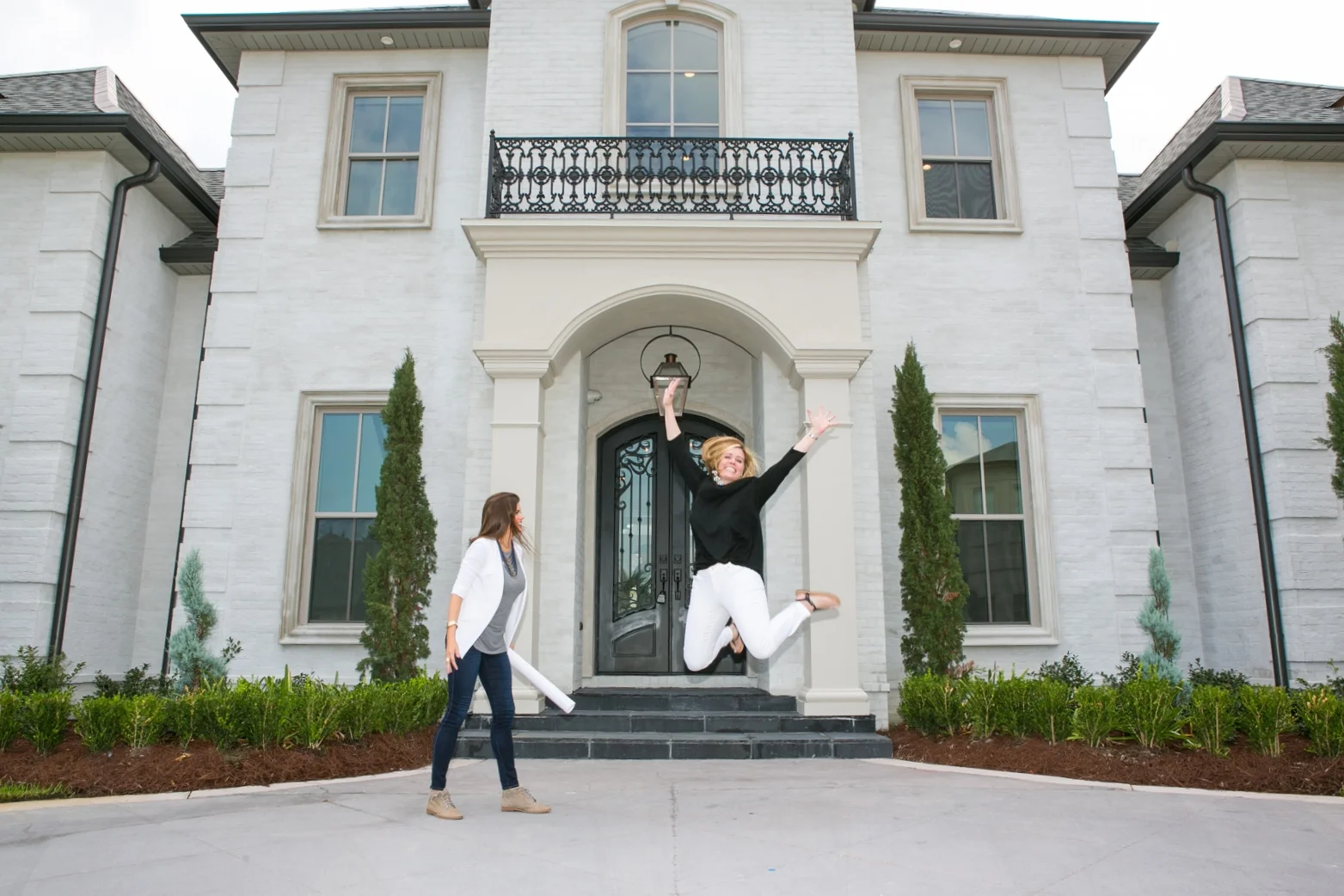 On left: Owner of JL Studio Designs, Jacquelyn Lindsey On right: Homeowner/Client, Shannon Dufrene 