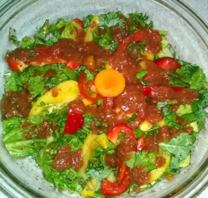  Salad with Raspberry Ginger Vinaigrette 
