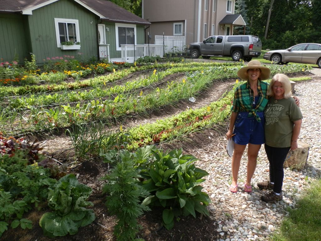 Erica, left, and Linda Jackson, owner of Nature's Harvest Organic Farm 