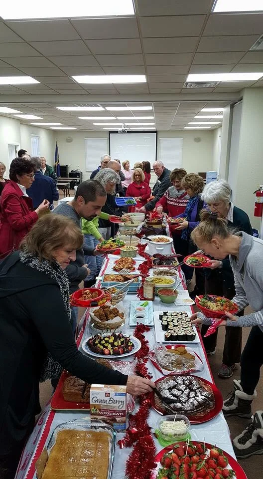 A delicious assortment of whole food plant-based meals prepared by our members.