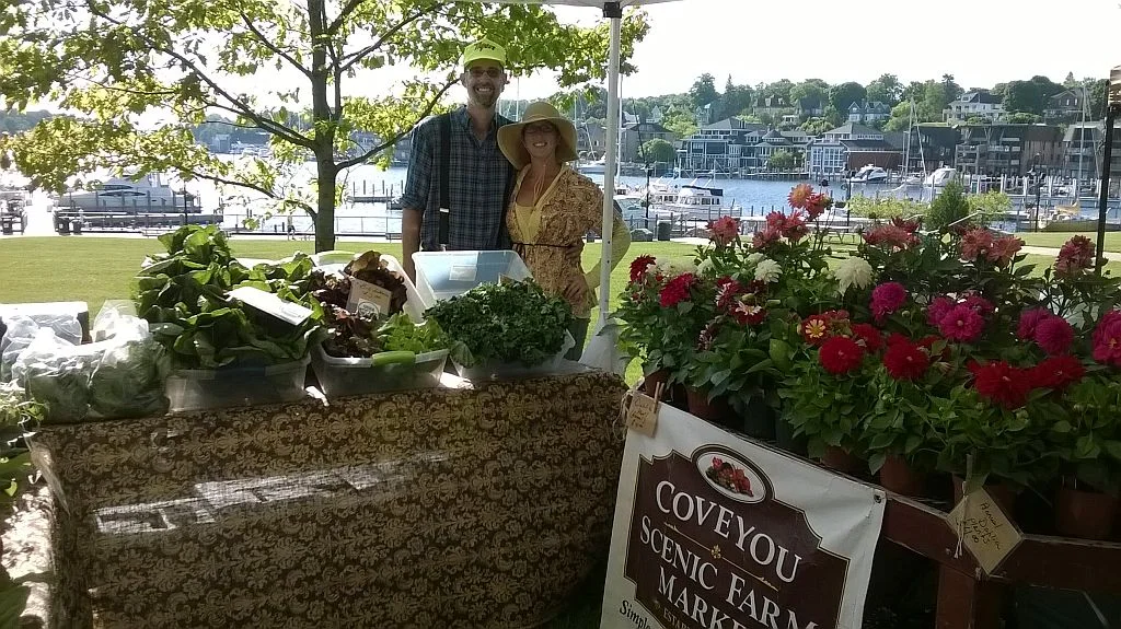 Charlevoix Michigan Farmers Market, representing Coveyou Scenic Farm