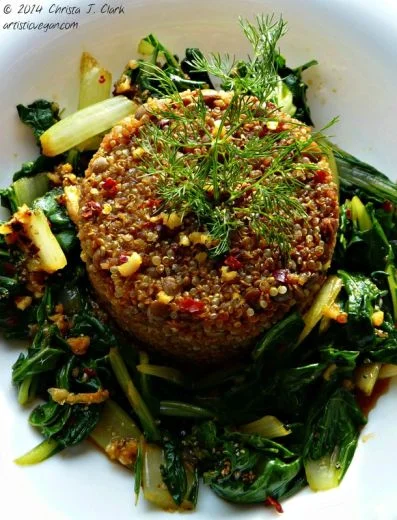 Artistic Vegan Beet Infused Quinoa.jpg