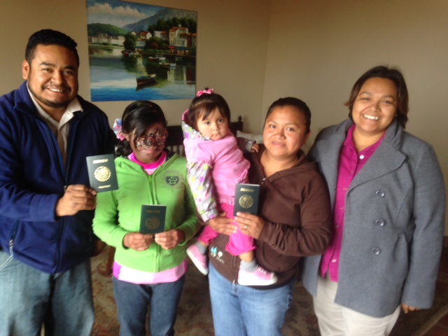 Last year, Mariana, her mother and baby sister headed to America with some of our staff for a surgery that replaced the skin around her eyes.