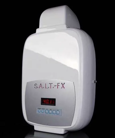How It works: Dry pharmaceutical grade salt is heated and then it is grinded and crushed into very tiny micro-particles. These dry aerosol micro-particles of salt are then dispersed into the S.A.L.T. Chamber during a typical session. As the person relaxes in the S.A.L.T. Chamber the micro-particles are inhaled. The particles penetrate deep into the lungs, bronchi, bronchioles and alveoli. While inside the S.A.L.T. Chamber, the non-inhaled salt particles fall onto the skin.