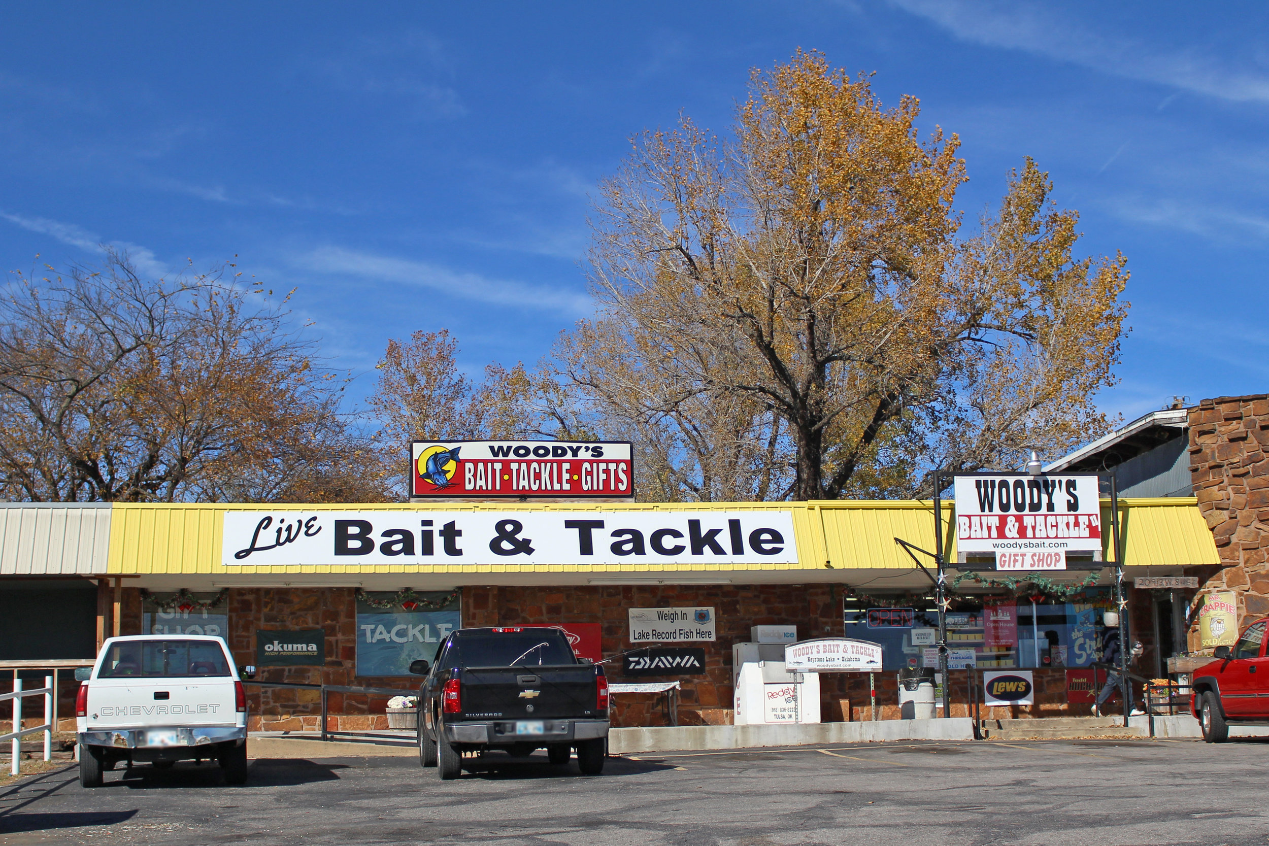 Wood's Bait and Tackle shop in Sand Springs, Oklahoma