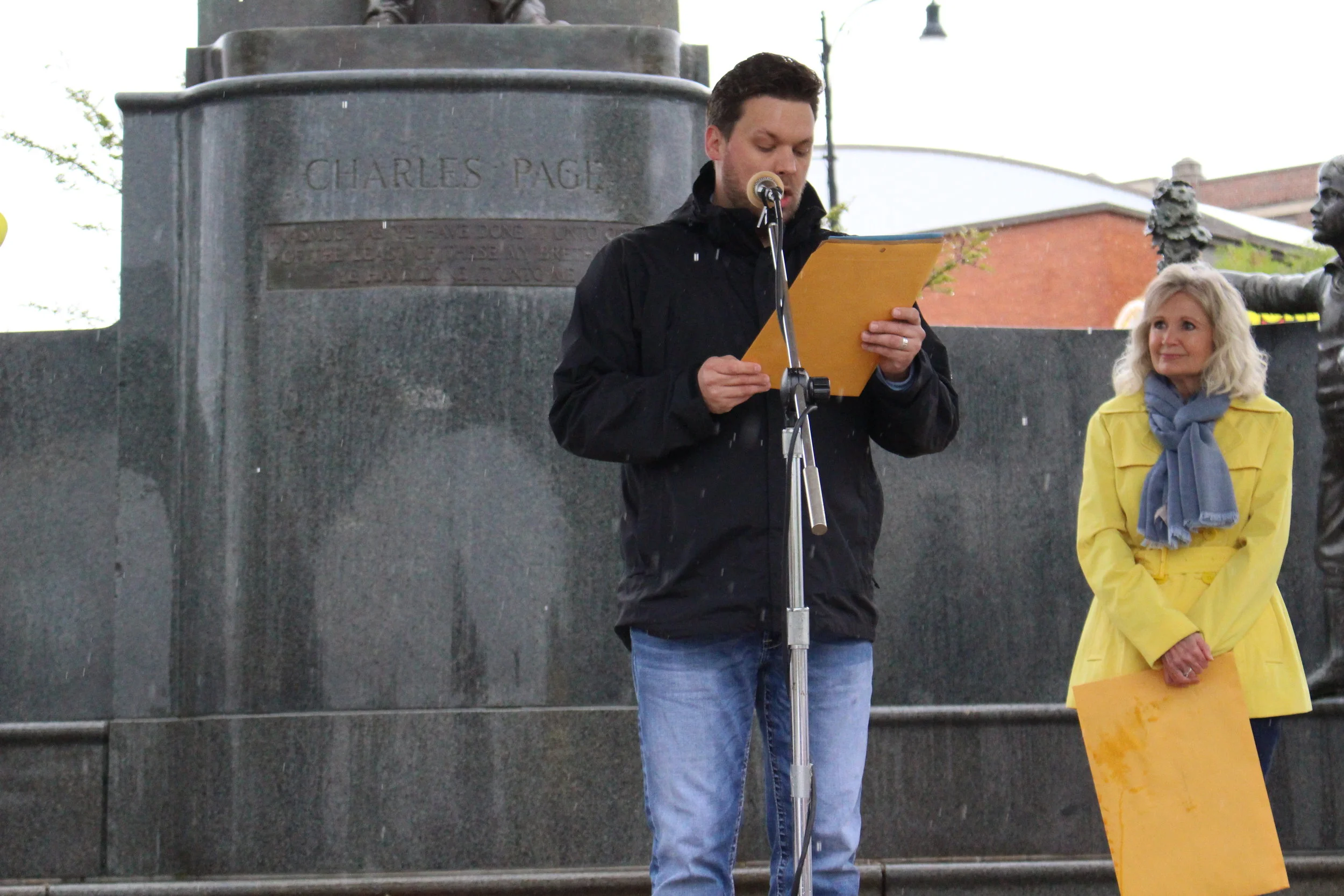  Vice Mayor Beau Wilson reads a Mayoral Proclamation recognizing Jack Younger as Hometown Hero. 