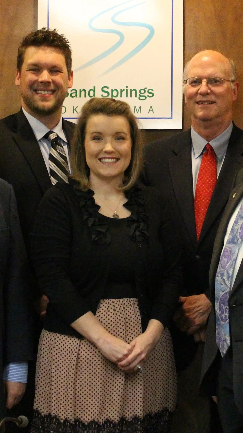 Center: Former City Councilwoman Christine Hamner.