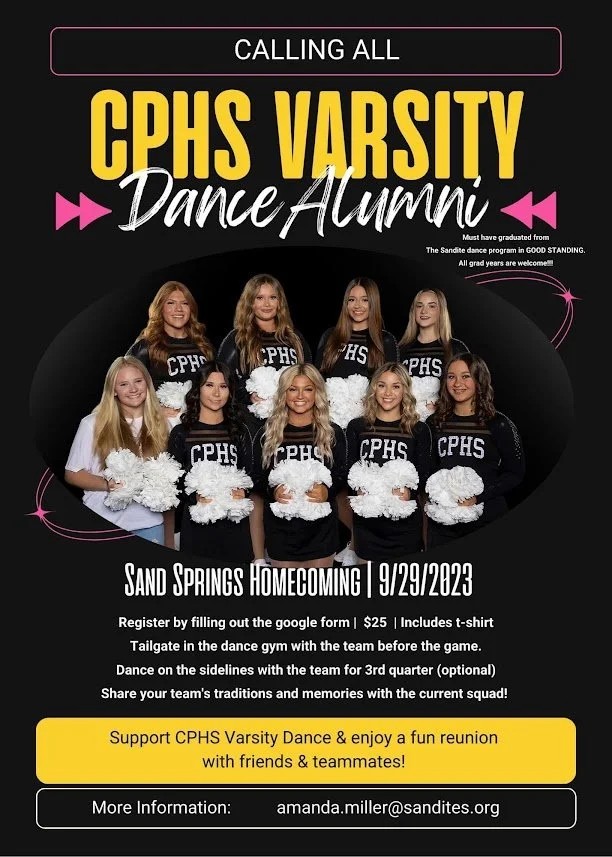 CPHS Cheer &amp; Dance Alumni Invited to 2023 Homecoming Reunion